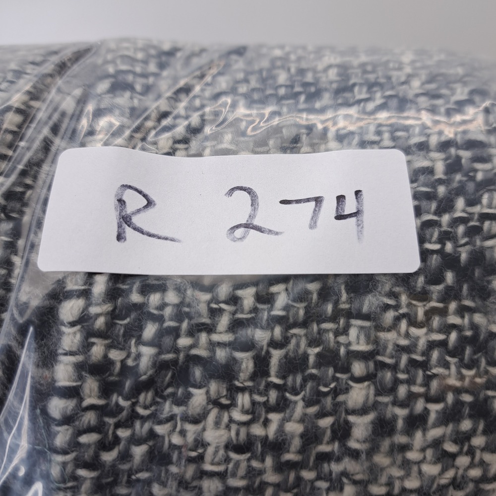 Talbots Woman Tweed Blazer Jacket Gray Fringe Collar Button Front 16W - Picture 9 of 9